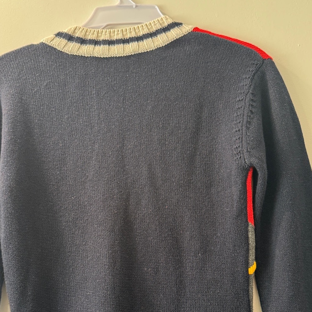 V-Neck Argyle Knit Sweater Dress - Red, Black, Gray Lamb Wome Long Sleeve top - Picture 11 of 12